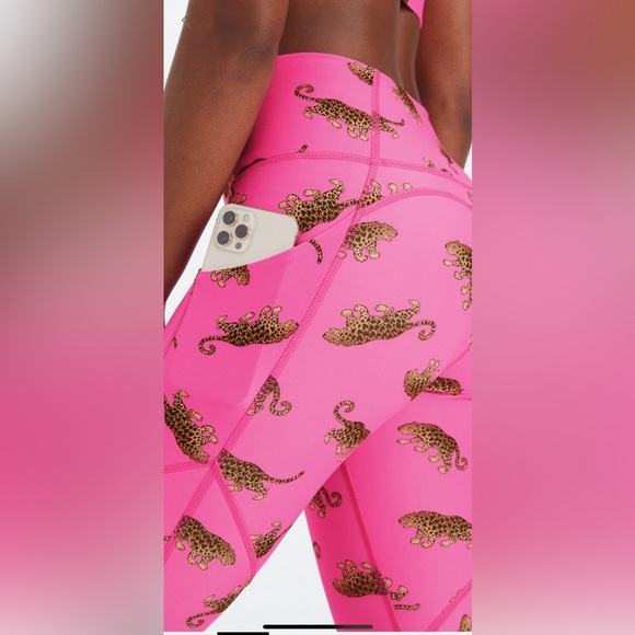 Fabletics Pants - Fabletics PureLuxe High-Waisted 7/8 Legging | M | NWT | Pink Leopard Wild Heart